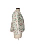 Victoria Dunn 100% Cotton Floral Ivory White Jacket Size L - photo 4