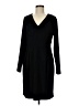 Lands' End Solid Black Casual Dress Size M - photo 1