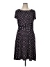 Perceptions Polka Dots Black Casual Dress Size XL - photo 1