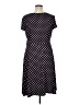 Perceptions Polka Dots Black Casual Dress Size XL - photo 2