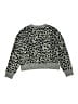 Zara Animal Print Gray Pullover Sweater Size 9 - 10 - photo 2