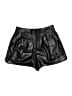 Paige 100% Polyurethane Metallic Black Shorts Size 4 - photo 1
