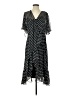 Calvin Klein 100% Polyester Polka Dots Black Casual Dress Size S (estimated) - photo 1