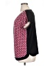 Worthington Pink Red Short Sleeve Blouse Size 1X - photo 5