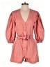 Driftwood 100% Cotton Argyle Pink Romper Size S - photo 1