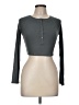 Mono b Gray Long Sleeve Top Size M - photo 1
