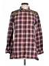 Orvis 100% Cotton Plaid Brown Long Sleeve Button-Down Shirt Size 10 - photo 1
