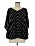 Susan Graver Black 3/4 Sleeve Blouse Size M - photo 1