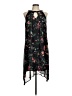 AB Studio 100% Polyester Floral Black Casual Dress Size M - photo 1