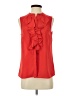 Karl Lagerfeld Paris 100% Polyester Red Sleeveless Blouse Size XS - photo 1