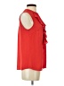 Karl Lagerfeld Paris 100% Polyester Red Sleeveless Blouse Size XS - photo 4