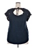 Tempted 100% Polyester Blue Short Sleeve Blouse Size XXL - photo 2