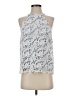 Adiva 100% Polyester Silver Sleeveless Blouse Size S - photo 1