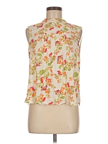 Rose + Olive Sleeveless Blouse (view 1)