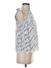 Adiva 100% Polyester Silver Sleeveless Blouse Size S - photo 4