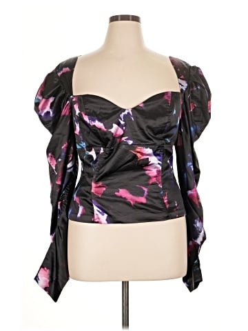 Badgley Mischka Long Sleeve Blouse (view 1)