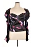 Badgley Mischka Black Long Sleeve Blouse Size 14 - photo 1