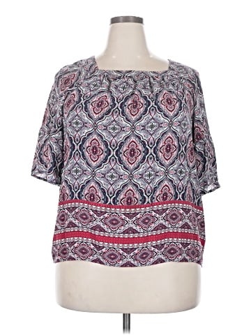 Dana Buchman Short Sleeve Blouse (view 1)