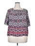 Dana Buchman 100% Rayon Gray Short Sleeve Blouse Size XXL - photo 1