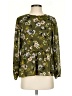 Madewell 100% Polyester Green Long Sleeve Blouse Size S - photo 1