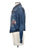 NANETTE Nanette Lepore Graphic Blue Denim Jacket Size XS - photo 5
