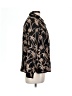 Anne Carson 100% Silk Print Gold Black Silk Blazer Size L - photo 4