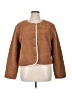 Ann Taylor 100% Polyester Brown Faux Fur Jacket Size XL - photo 1