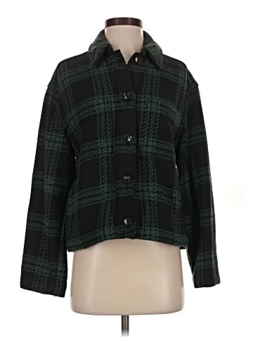 Madewell Flannel Boxy Shirt-Jacket in Plaid (view 1)