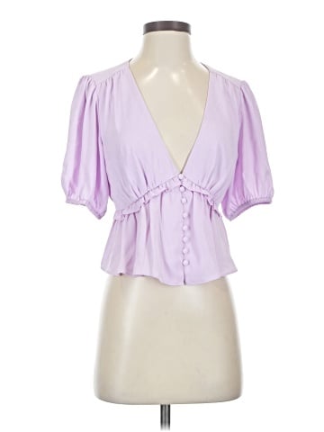 Lulus Short Sleeve Blouse (view 1)