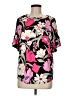 Haptics Floral Pink Short Sleeve T-Shirt Size M - photo 1