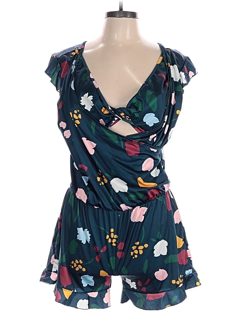 Pre-owned Unbranded Romper In Teal