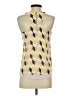 Bar III 100% Polyester Yellow Sleeveless Blouse Size XS - photo 2