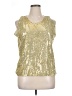 Assorted Brands Polka Dots Gold Sleeveless Blouse Size XL (estimated) - photo 1