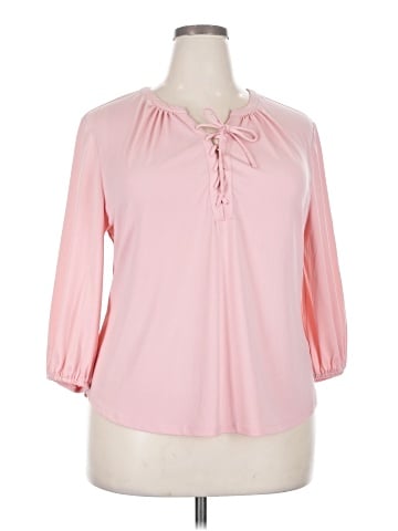 7th Avenue Design Studio New York & Company 3/4 Sleeve Blouse (view 1)