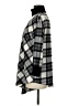 Per Se By Carlisle Plaid Black Ivory Turtleneck Sweater Size 8 - photo 5
