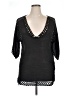 Assorted Brands 100% Polyester Black 3/4 Sleeve Blouse Size XL (estimated) - photo 1