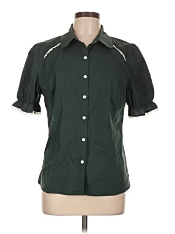 Allegra K Short Sleeve Blouse (view 1)