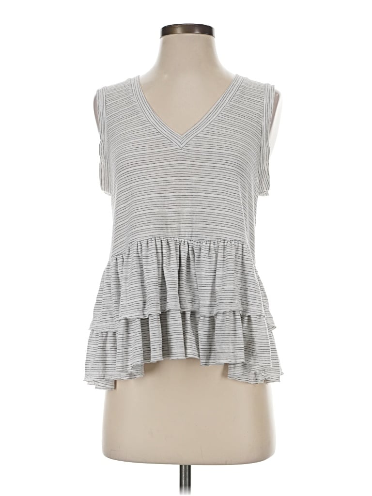 Pre-owned Altar'd State Sleeveless T-shirt In Gray