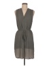 H&M 100% Polyester Gray Casual Dress Size 8 - photo 1