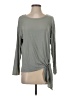 Theory Gray Long Sleeve Top Size S - photo 1
