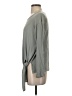 Theory Gray Long Sleeve Top Size S - photo 5