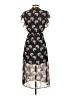1.State 100% Polyester Print Black Casual Dress Size XXS - photo 2