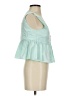 TURF 100% Cotton Green Blue Sleeveless Blouse Size EU 32 / US 2 - photo 4