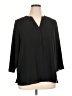Not Your Daughter's Jeans 100% Polyester Black 3/4 Sleeve Blouse Size XL - photo 1