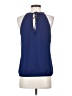 Express 100% Polyester Blue Sleeveless Blouse Size S - photo 2