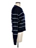 Evereve Stripes Blue Pullover Sweater Size M - photo 4