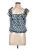 Max Studio 100% Polyester Blue Sleeveless Blouse Size L - photo 1