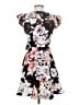 Miami 100% Polyester Floral Black Cocktail Dress Size S - photo 2