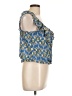 Max Studio 100% Polyester Blue Sleeveless Blouse Size L - photo 4