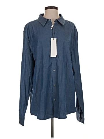 Calvin Klein Long Sleeve Button-Down Shirt (view 1)